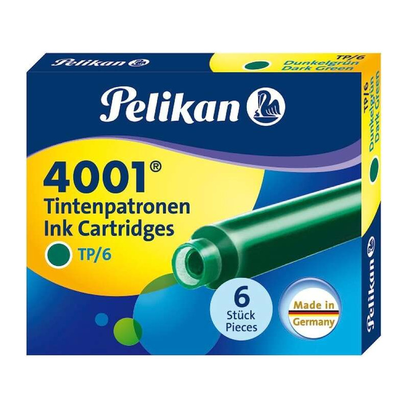 Pelikan Caja de 6 Cartuchos 4001 TP/6 Compatible - 0,74€