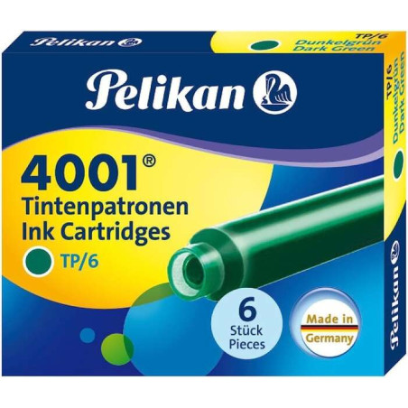 Pelikan Caja de 6 Cartuchos 4001 TP/6 Compatible - 0,74€
