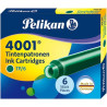 Pelikan Caja de 6 Cartuchos 4001 TP/6 Compatible - 0,74€