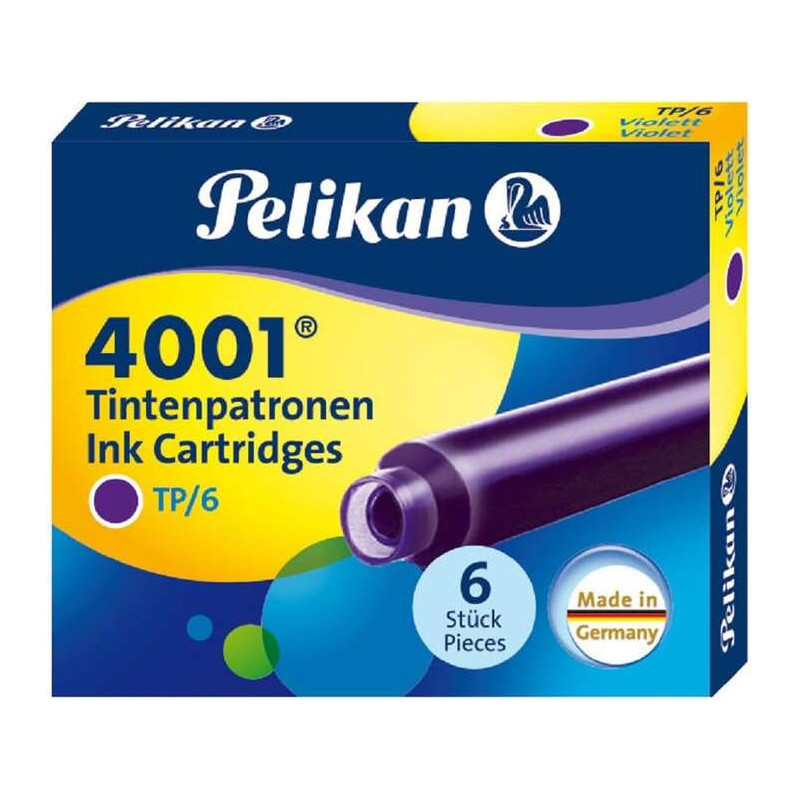 Pelikan Caja de 6 Cartuchos 4001 TP/6 Compatible - 0,74€