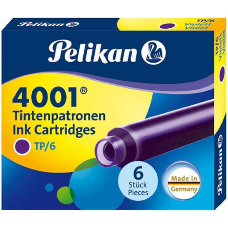 Pelikan Caja de 6 Cartuchos 4001 TP/6 Compatible - 0,74€