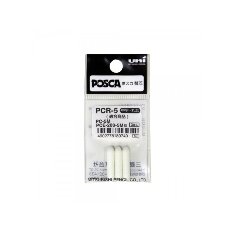 Posca Uni-ball PC-5M Pack de 3 Recambios de Fieltros - 1,16€