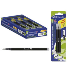 Bismark Fix Pack de 3 Recambios para Boligrafo Borrable 