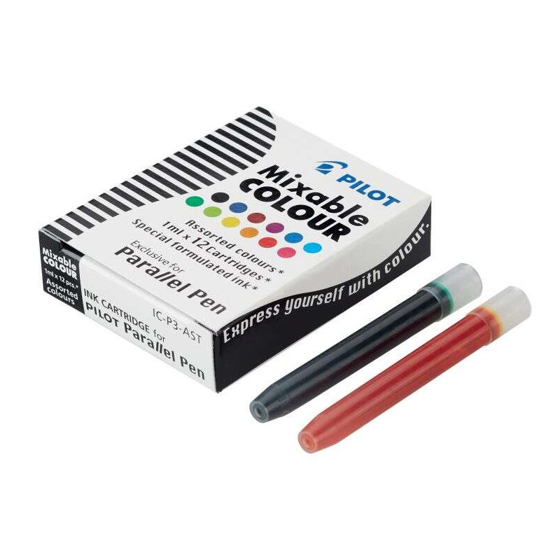 Pilot Pack de 12 Recargas para Pluma Estilografica Parallel