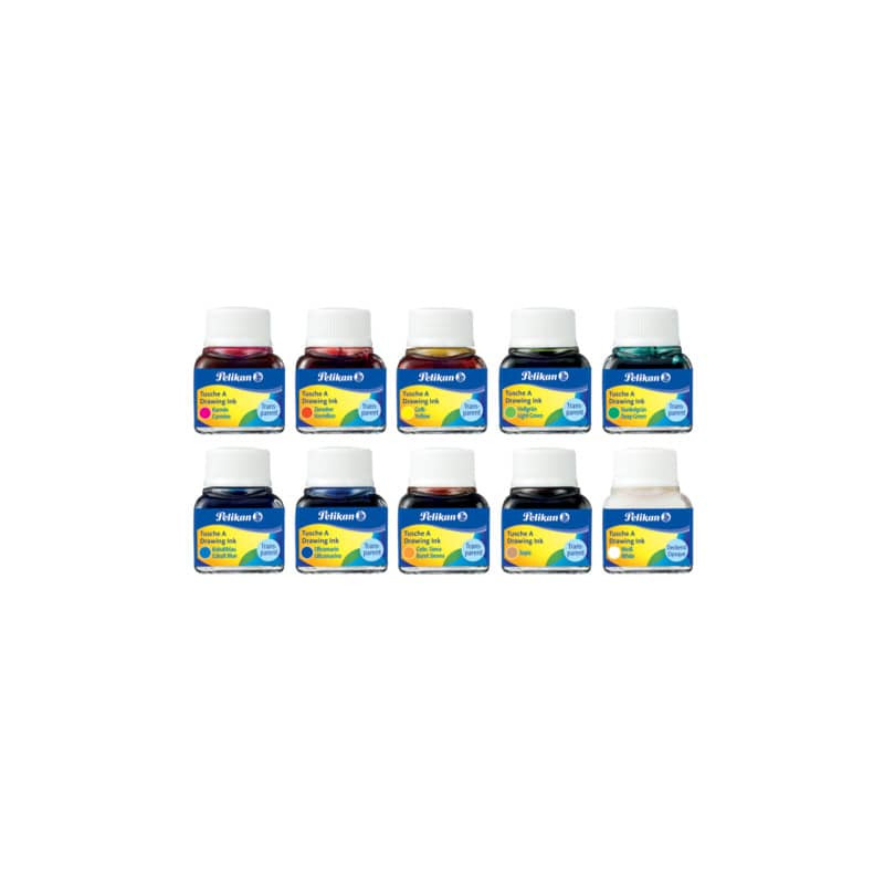 Cartucho de tinta Pelikan 523 Pack de 10 Tintas Chinas 