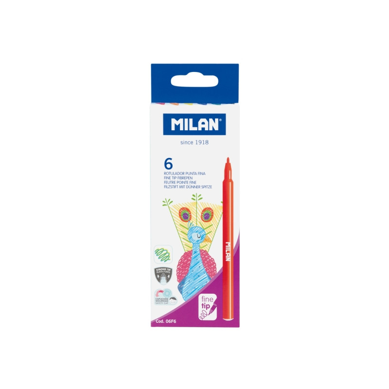 Cartucho de tinta Milan Pack de 6 Rotuladores - 0,63€