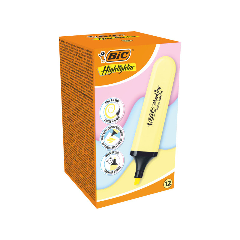 Cartucho de tinta Bic Marking Highlighter Flat Marcador