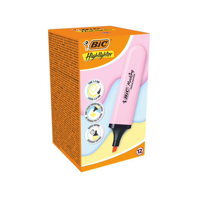 Cartucho de tinta Bic Marking Highlighter Flat Marcador