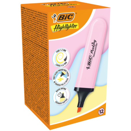 Cartucho de tinta Bic Marking Highlighter Flat Marcador