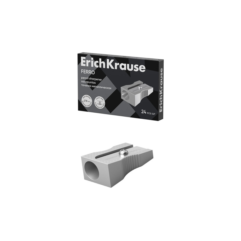 ErichKrause Ferro Sacapuntas de Aluminio con Agarre
