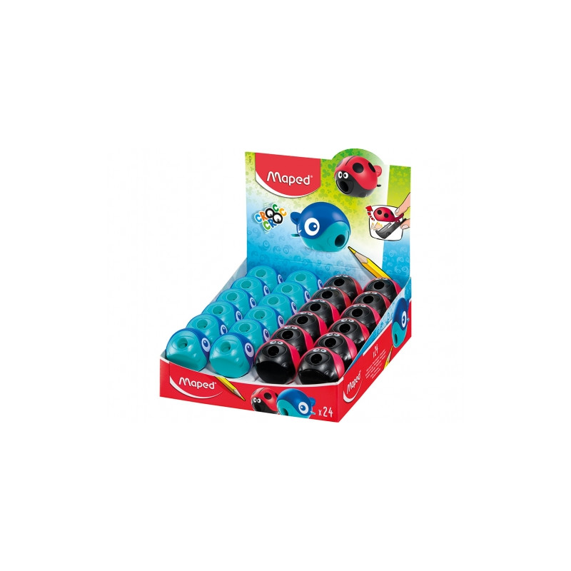 Maped Croc Croc Sacapuntas de 1 Orificio con Deposito 