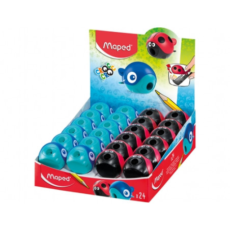 Maped Croc Croc Sacapuntas de 1 Orificio con Deposito 