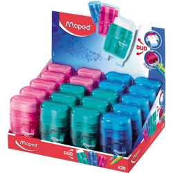 Maped Connect Duo Afilaborra de 2 Orificios con Goma de