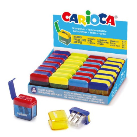 Carioca Expositor con 24 Minisacapuntas de 2 Orificios con