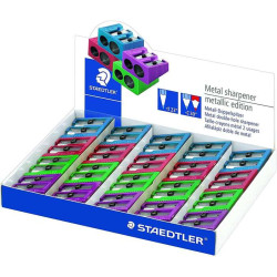 Staedtler Expositor de 20 Sacapuntas Metalicos con Cuchilla