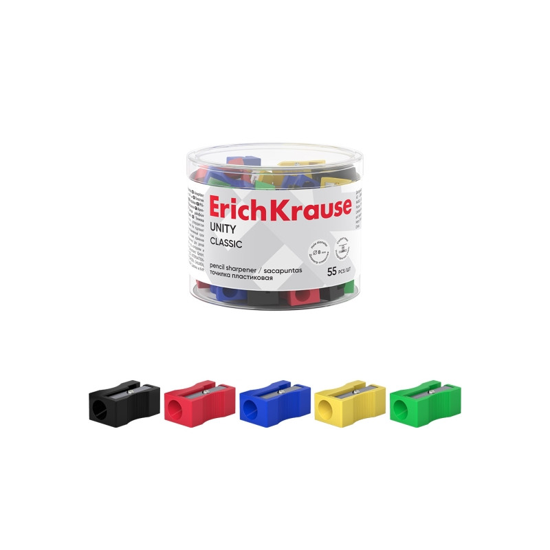 ErichKrause Unity Sacapuntas de Plastico Compatible - 2,66€