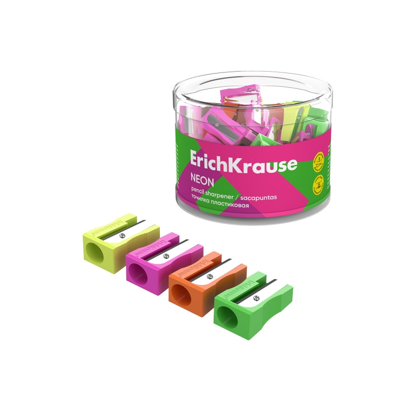 ErichKrause EasySharp Neon Sacapuntas de Plastico - 2,90€