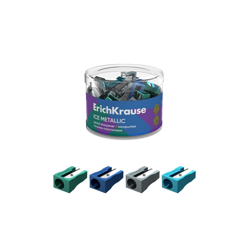 ErichKrause EasySharp Ice Metallic Sacapuntas de Plastico 