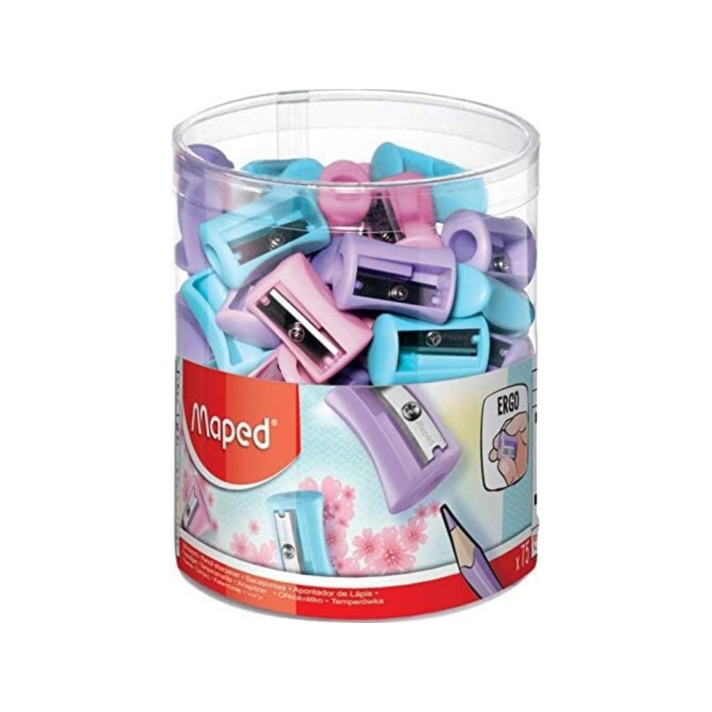 Maped Vivo Pastel Sacapuntas de Plastico con 1 Orificio 
