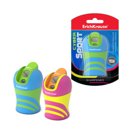 ErichKrause Cyber Sport Sacapuntas con 2 Orificios y