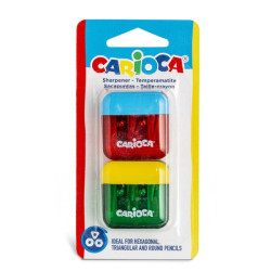 Carioca Pack de 2 Minisacapuntas de 2 Orificios con