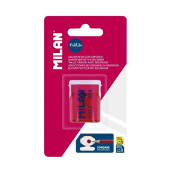 Milan Nata® 624 Sacapuntas con Deposito Compatible - 1,15€