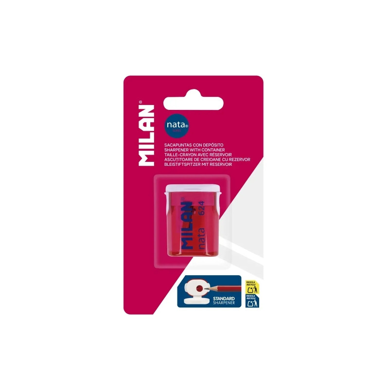 Milan Nata® 624 Sacapuntas con Deposito Compatible - 1,15€