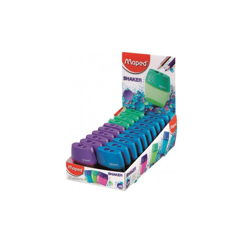 Maped Shaker Sacapuntas de 2 Orificios con Deposito de Gran