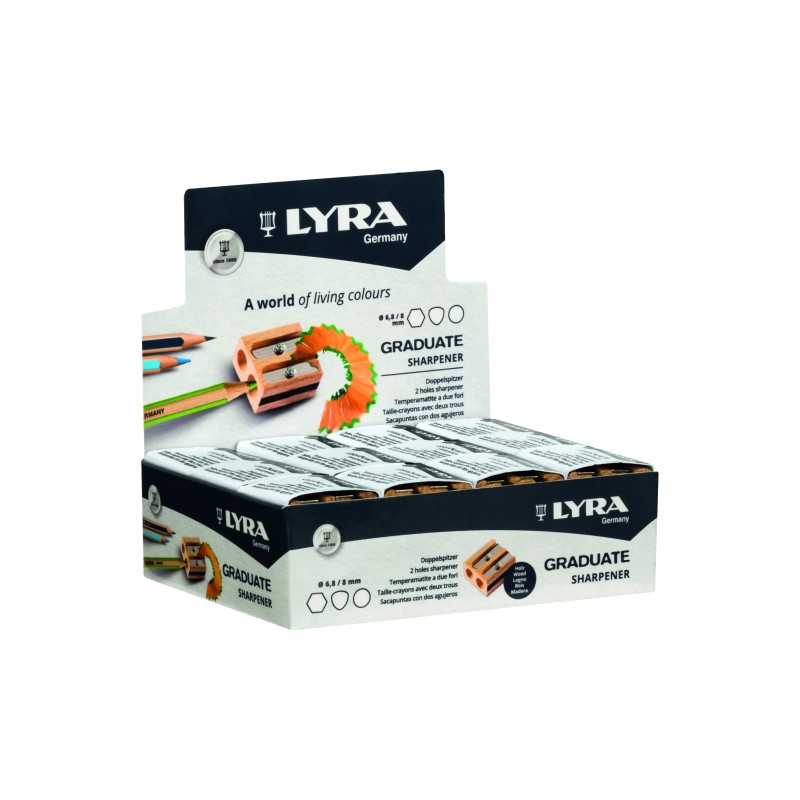 Lyra Graduate Sacapuntas Doble de Madera Compatible - 26,72€
