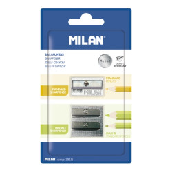 Milan Pack de 2 Sacapuntas de Aluminio Sin Deposito - 1,52€