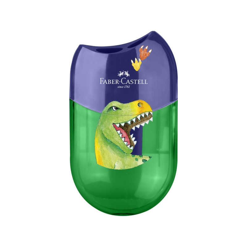 Faber-Castell Dinosaurio Sacapuntas de 2 Orificios con