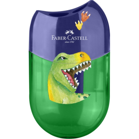 Faber-Castell Dinosaurio Sacapuntas de 2 Orificios con