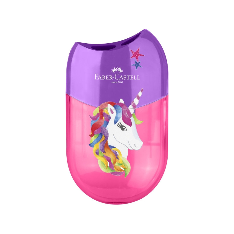 Faber-Castell Unicornio Sacapuntas de 2 Orificios con