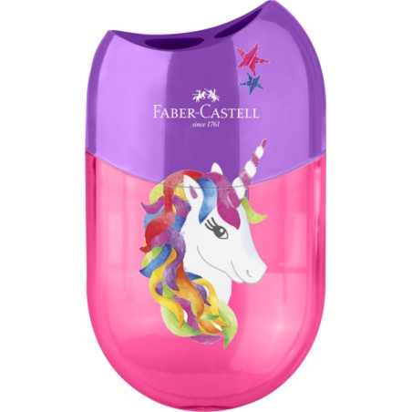 Faber-Castell Unicornio Sacapuntas de 2 Orificios con