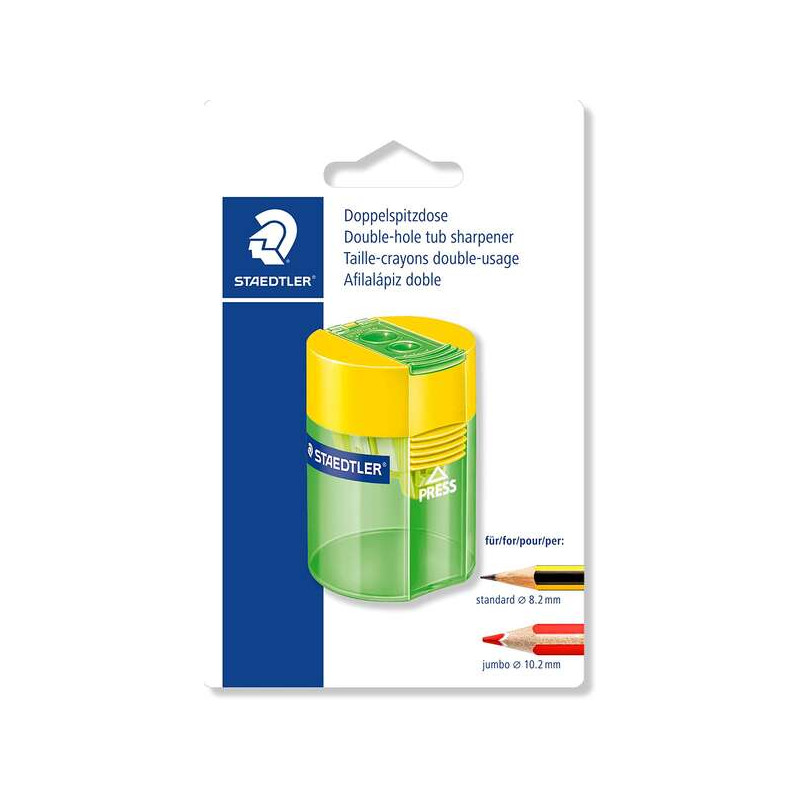 Staedtler 512 Sacapuntas de Plástico Doble Uso - 2,81€