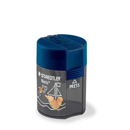 Staedtler 512 F Sacapuntas de 2 Orificios con Deposito 
