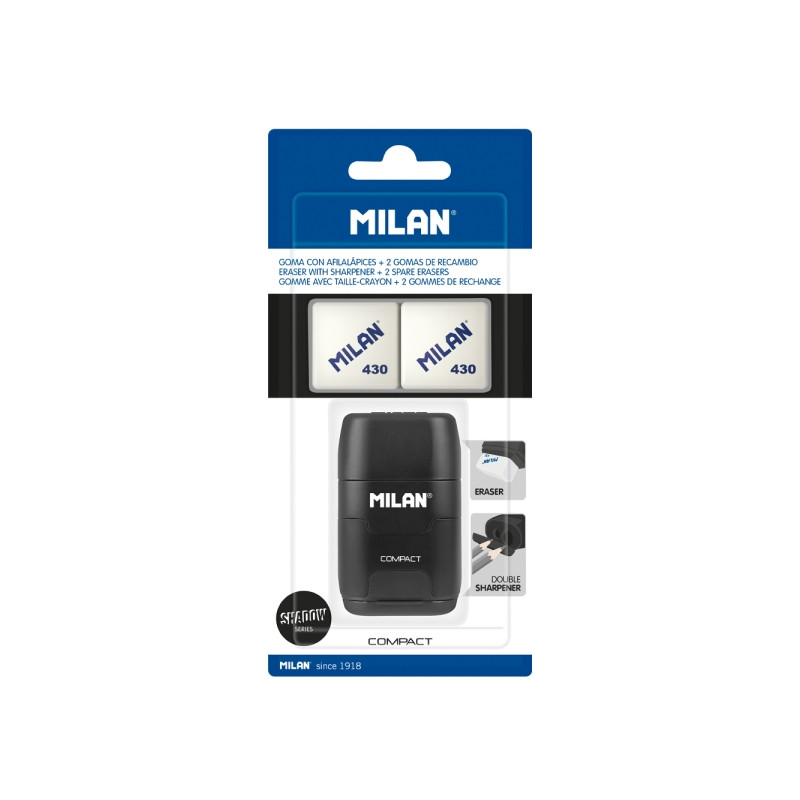Milan Compact Shadow Afilaborra Negro Compatible - 3,22€