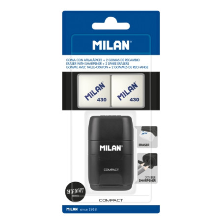 Milan Compact Shadow Afilaborra Negro Compatible - 3,22€