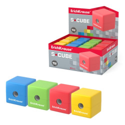 ErichKrause S-Cube Neon Expositor con 24 Sacapuntas con