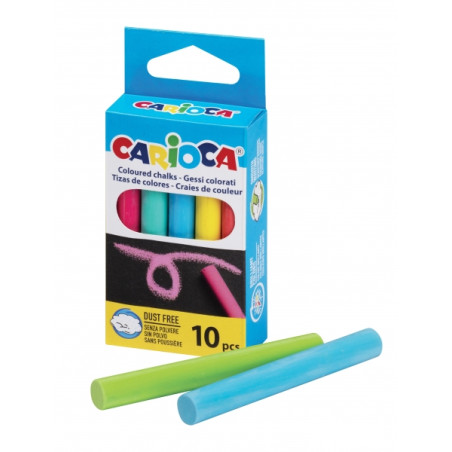 Carioca Pack de 10 Tizas Estandar Varios
