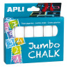 Apli Pack de 6 Tizas Redondas Jumbo