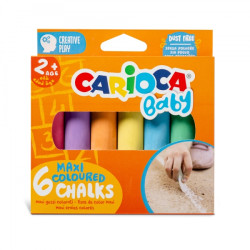 Carioca Tizas Maxi Multicolor Baby Pack de 6 Tizas