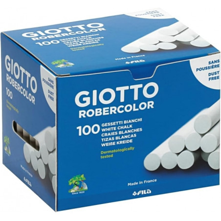 Giotto Robercolor Pack de 100 Tizas Redondas
