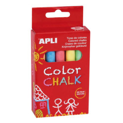 Apli Tizas Redondas de Colores Surtidos (12u.)