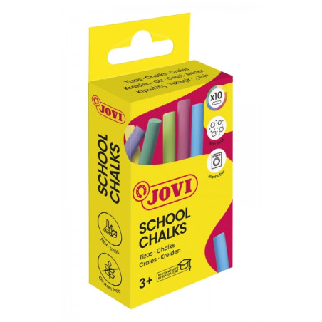 Jovi School Chalks Caja de 10 Tizas
