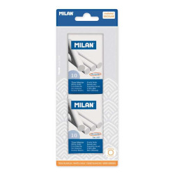 Milan Pack de 2 Cajas de 10 Tizas Blanco