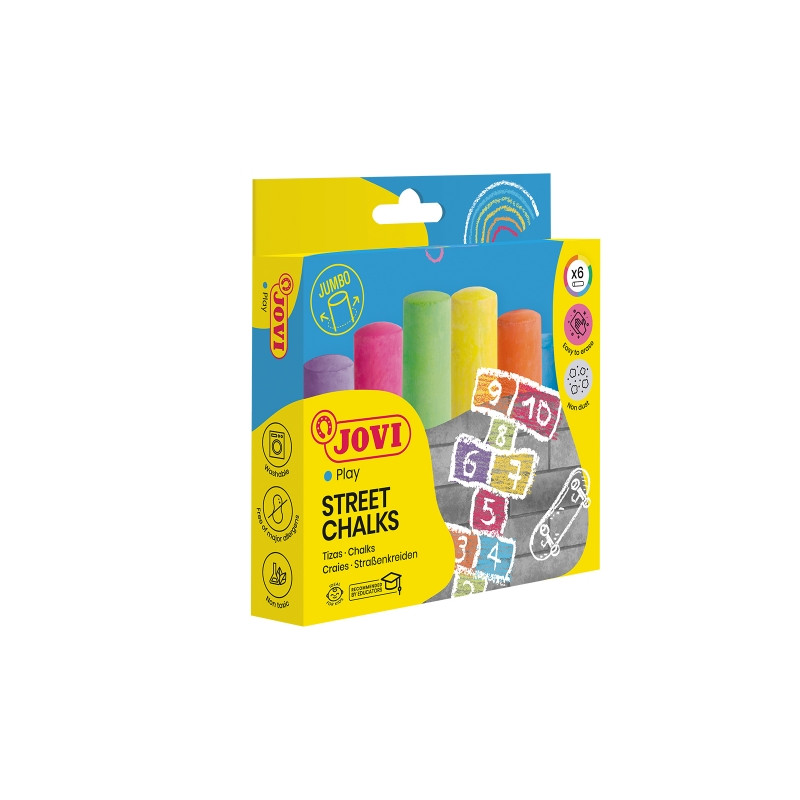 Jovi Street Chalks Estuche de 6 Tizas Jumbo