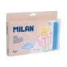 Milan Pack de 8 Tizas Redondas Maxi ø 2,4cm