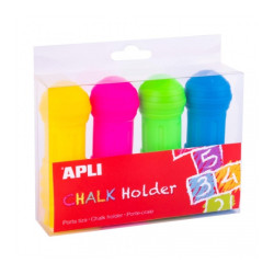 Apli Pack de 4 Portatizas para Tizas Jumbo