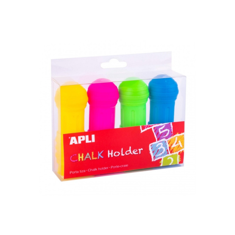 Apli Pack de 4 Portatizas para Tizas Jumbo